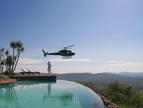 Loisaba House - Helicopter flights 